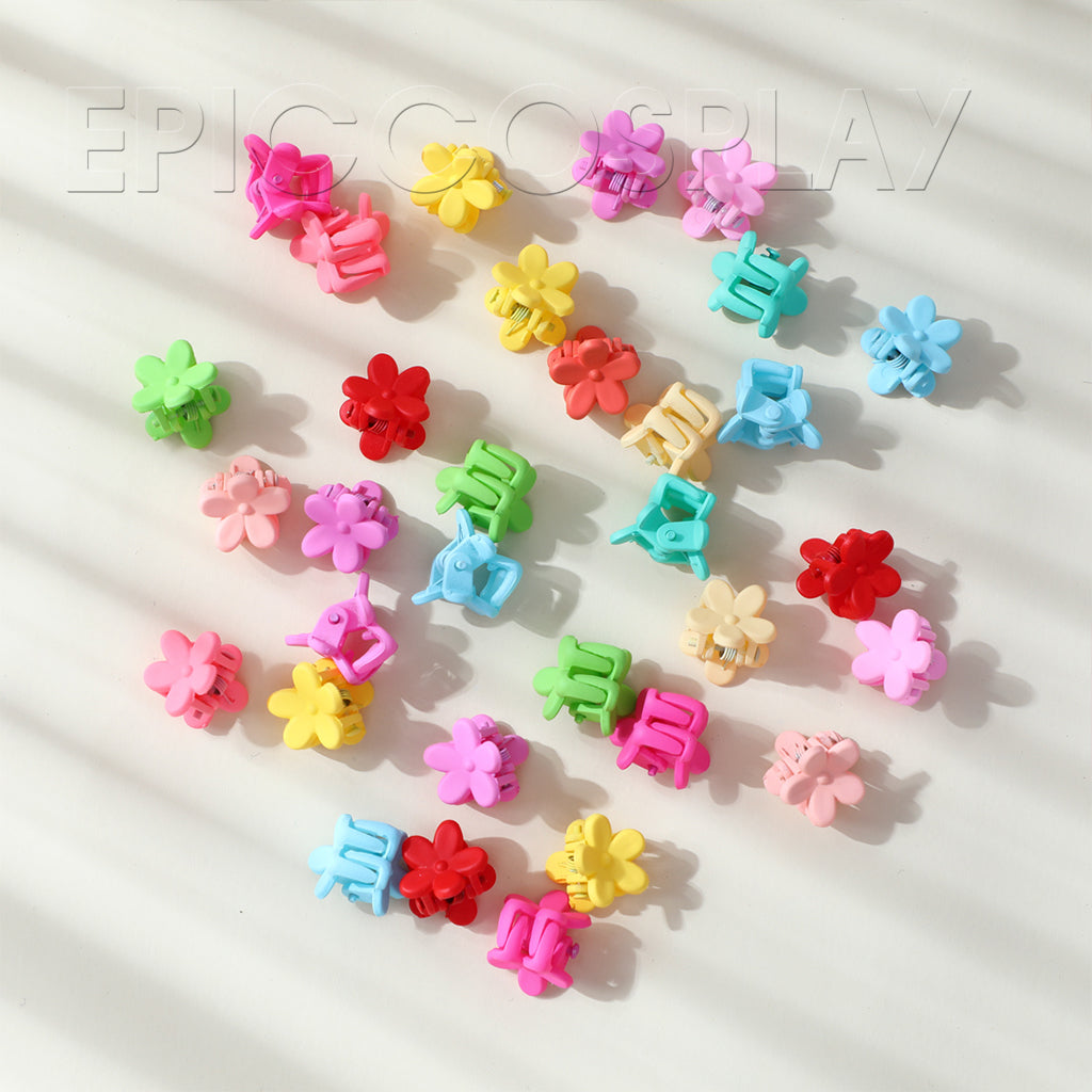 mini-blumen-haarspange-clips-set-25-st-ck-bunt image 1