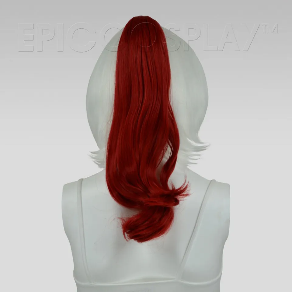 epiccosplay-ponytail-clipons-20-dunkelrot-lockig-pferdeschwanz-haarteil image 1