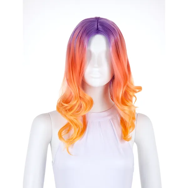 arda-wigs-classic-synthwave-per-cke-ombr-bunt-mittellang-lockig image 1