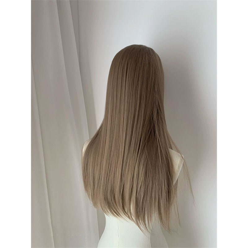 lemailwig-lace-wigs-front-lace-per-cke-braun-glatt-60-cm image 5
