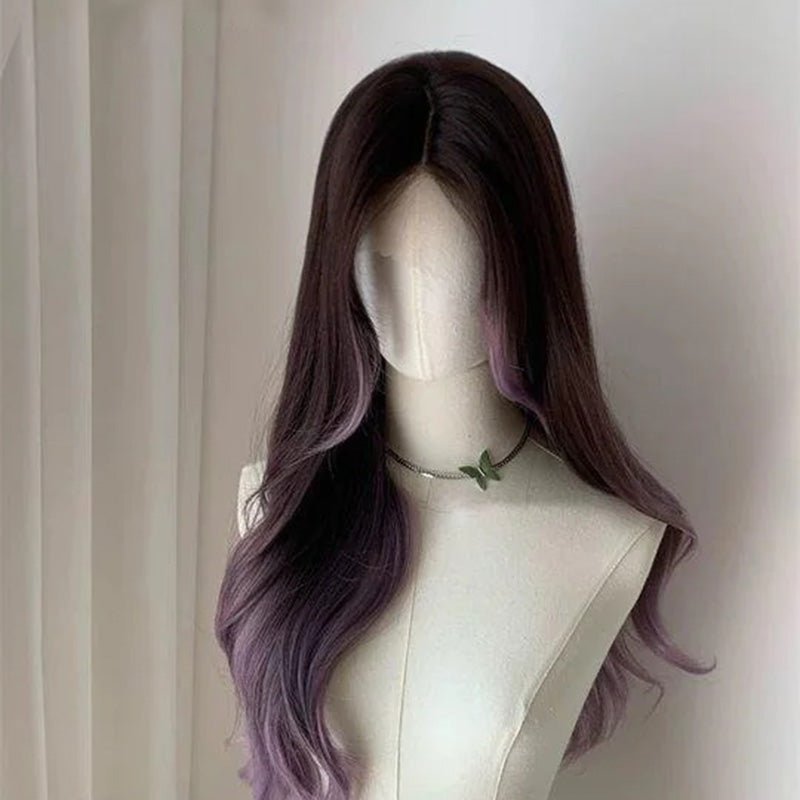 lemailwig-lace-wigs-per-cke-lila-ombre-65cm-lockig-front-lace image 1