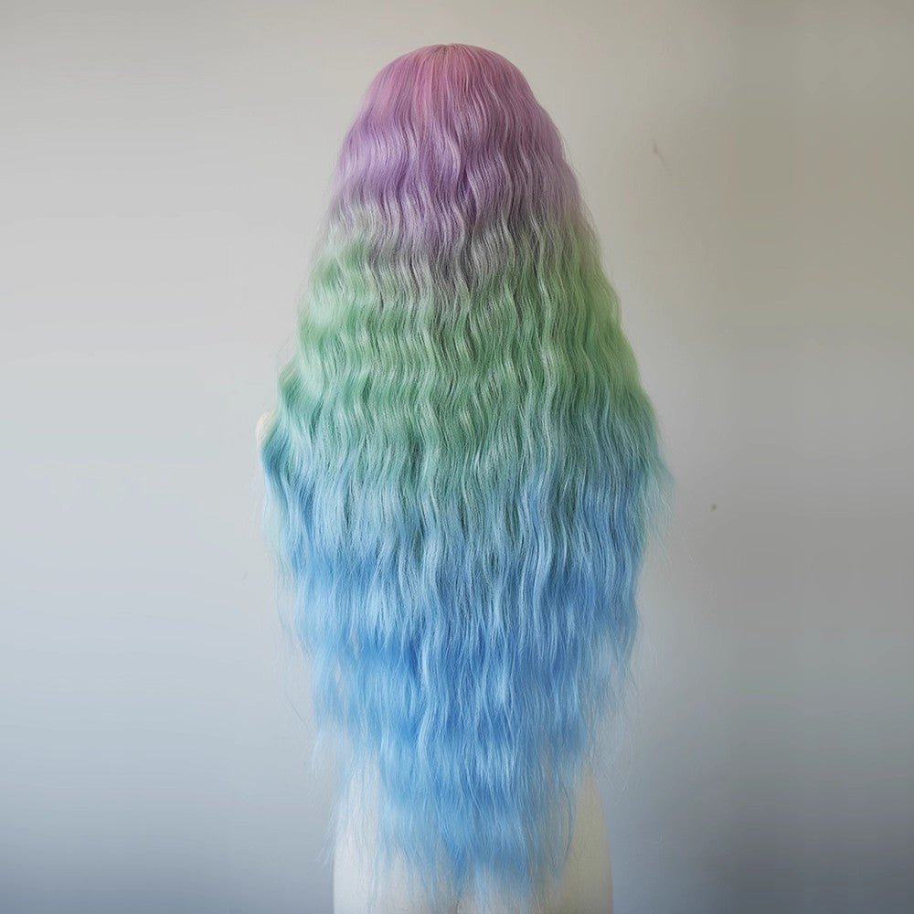 lemailwig-lace-wigs-lockige-front-lace-per-cke-rainbow-80-cm image 4