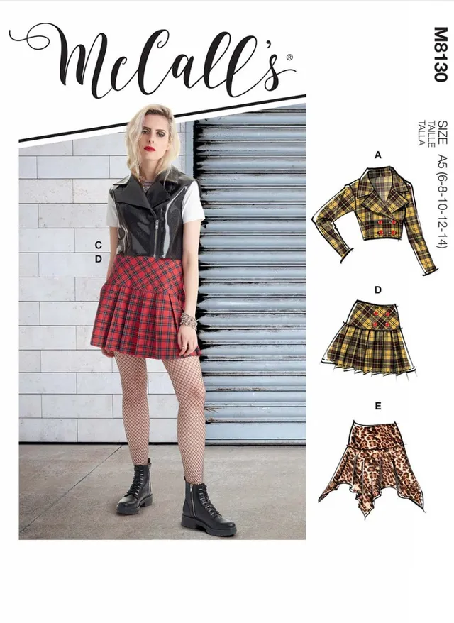 coscraft-m8130-damen-moto-jacke-rock-schnittmuster-a5 image 1