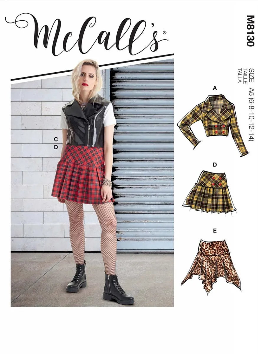 coscraft-m8130-damen-moto-jacke-rock-schnittmuster-a5 image 1