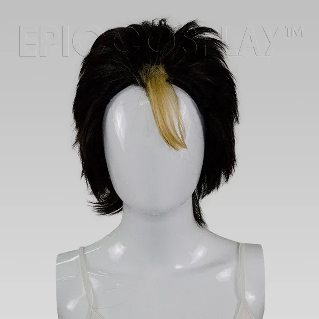 epiccosplay-signature-black-slick-back-kurzper-cke-schwarz-blond image 1