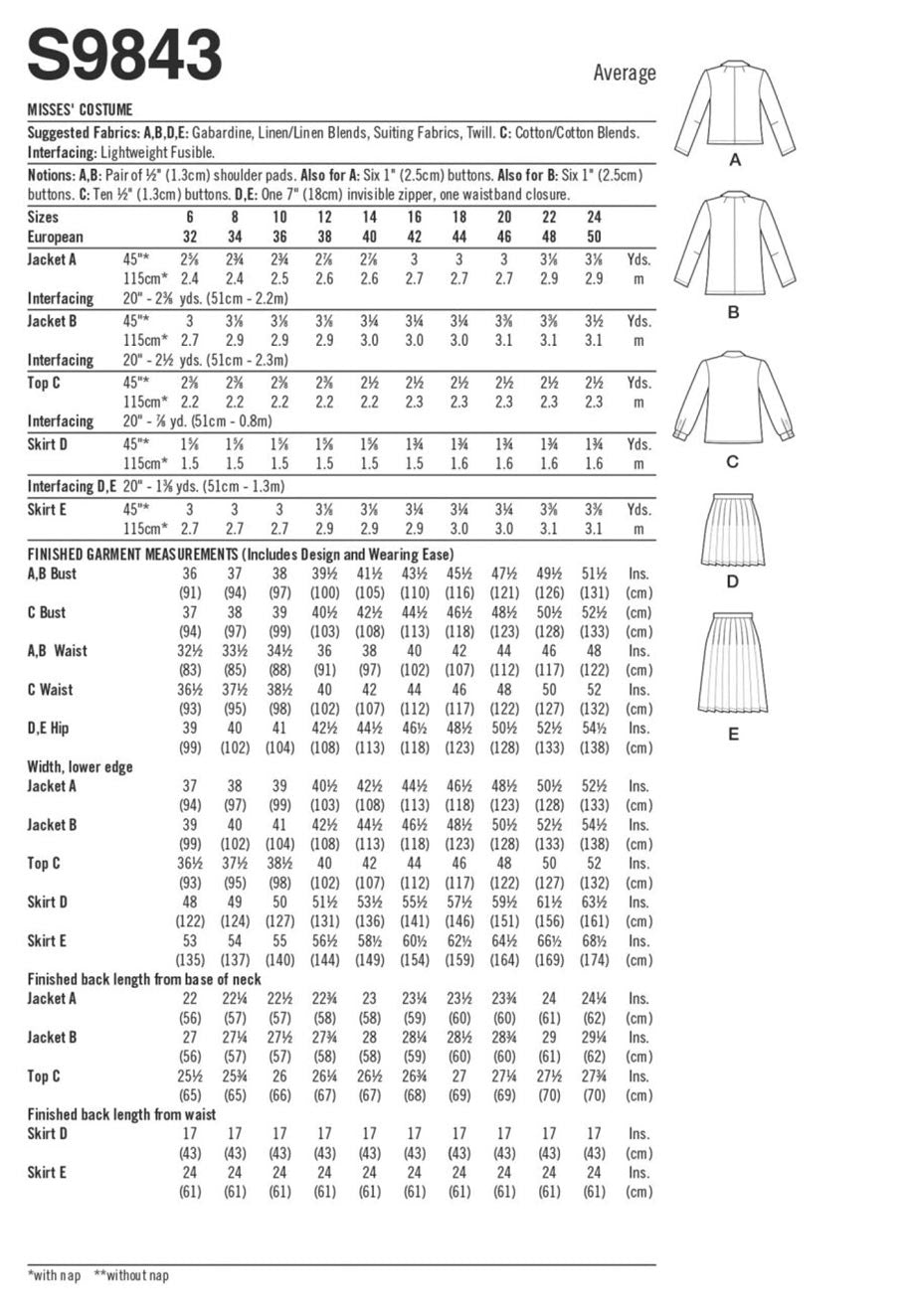coscraft-sewing-patterns-9843-schnittmuster-kost-m-gr-h5-jacke-rock image 6