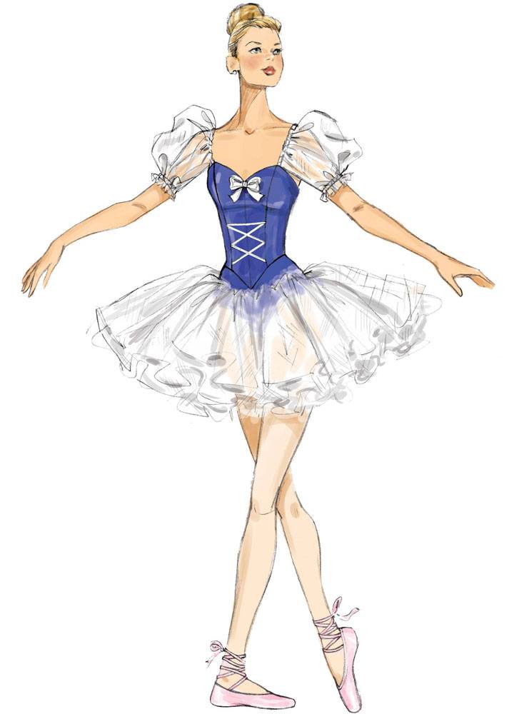 coscraft-m7615-ballett-schnittmuster-tutu-mieder-a5 image 3