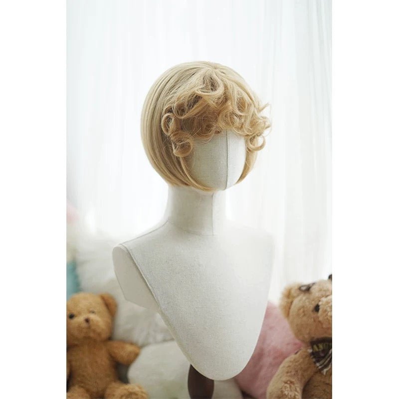 lemailwig-lolita-wigs-doppelzopf-per-cke-braun-lockig image 2
