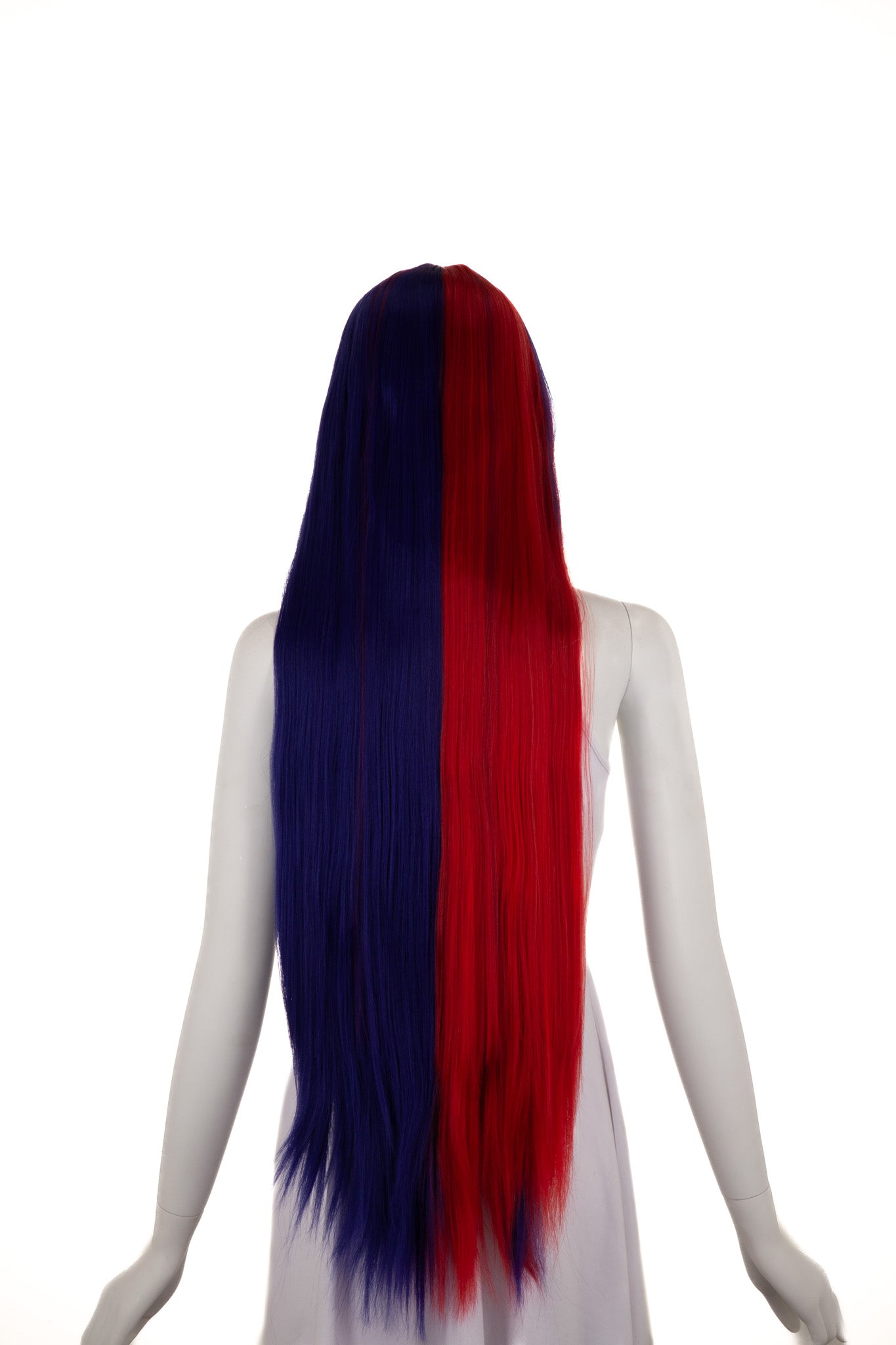 arda-wigs-lira-classic-split-per-cke-long-rot-blau-mit-zopf image 4
