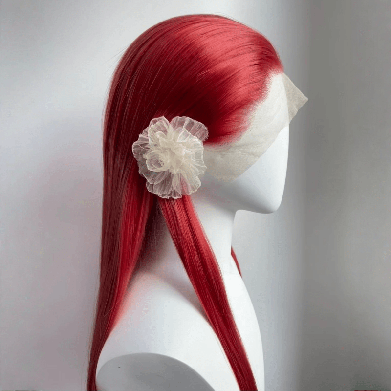 lemailwig-lace-wigs-lange-glatte-front-lace-per-cke-rot-80-cm image 4