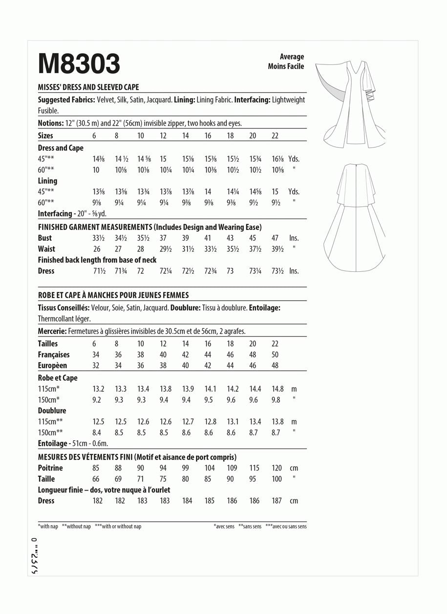 coscraft-m8303-yaya-han-schnittmuster-kleid-mit-cape-a5 image 5