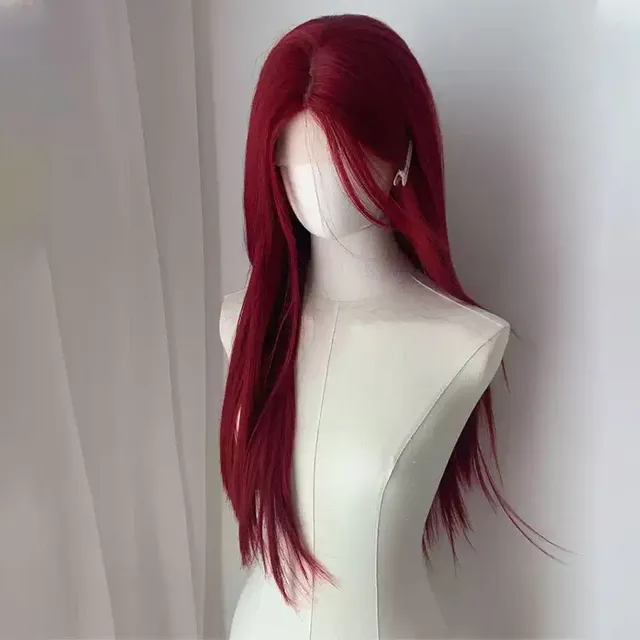 lemailwig-lace-wigs-rot-lace-front-per-cke-70cm-glatt image 1