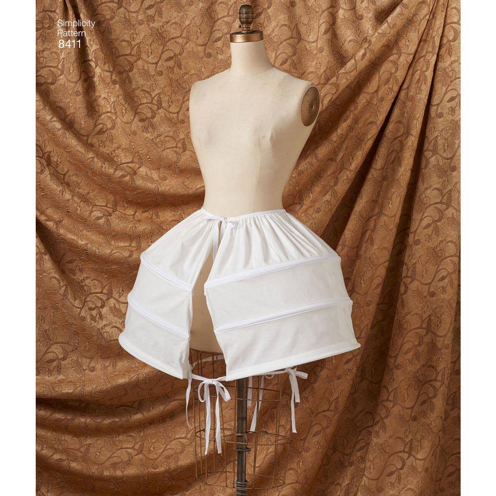 coscraft-8411-rokoko-kleid-schnittmuster-h5-6-14-18-jahrhundert image 6