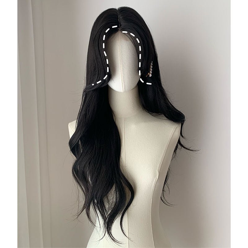 lemailwig-lace-wigs-locken-per-cke-schwarzbraun-65-cm image 5
