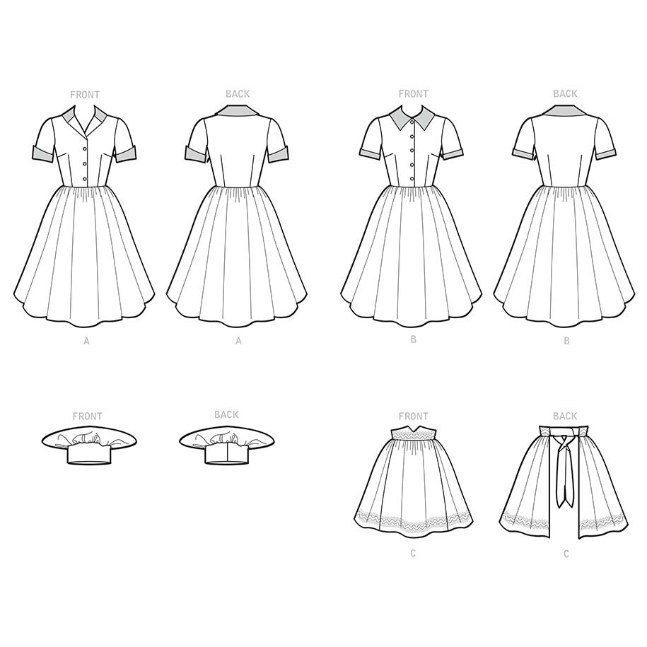 coscraft-9164-misses-costumes-kleid-schnittmuster-h5-retro image 4