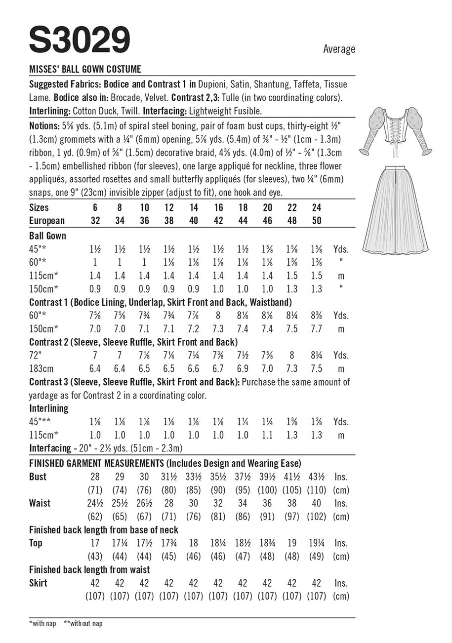 coscraft-3029-ballkleid-kost-m-schnittmuster-raine-emery-korsett image 6