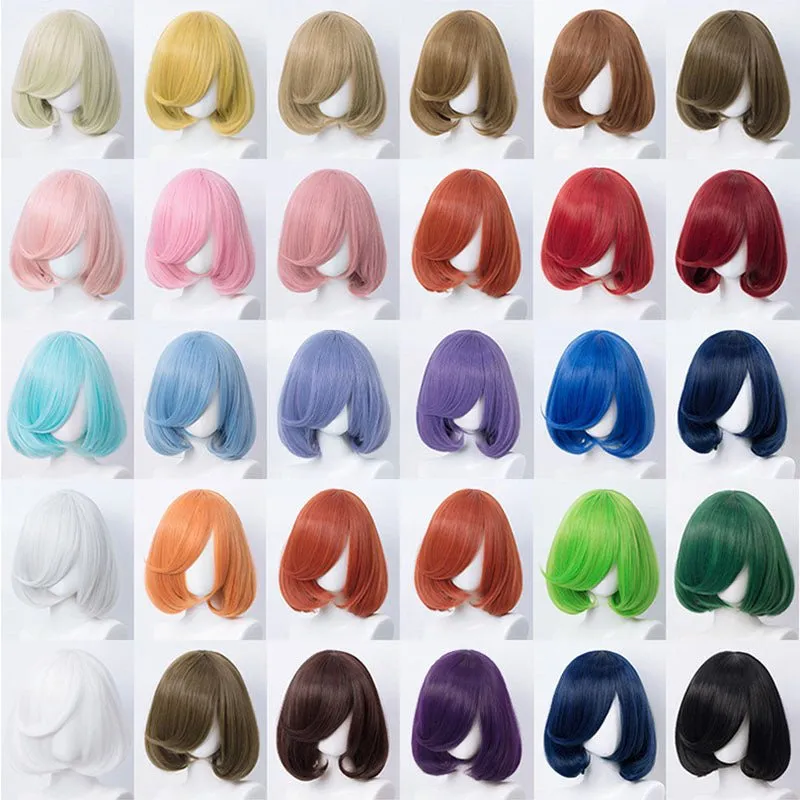 lemailwig-cosplay-wigs-per-cke-bob-kurz-30-cm-farbe-a image 1
