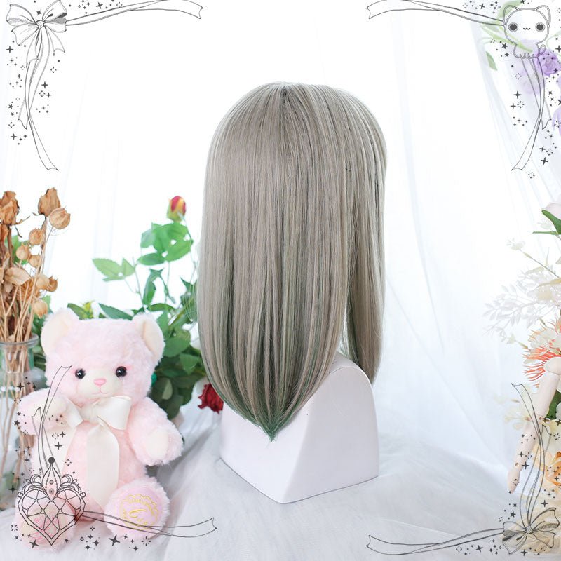 lemailwig-lolita-wigs-glatte-per-cke-mixed-green-45-cm image 3