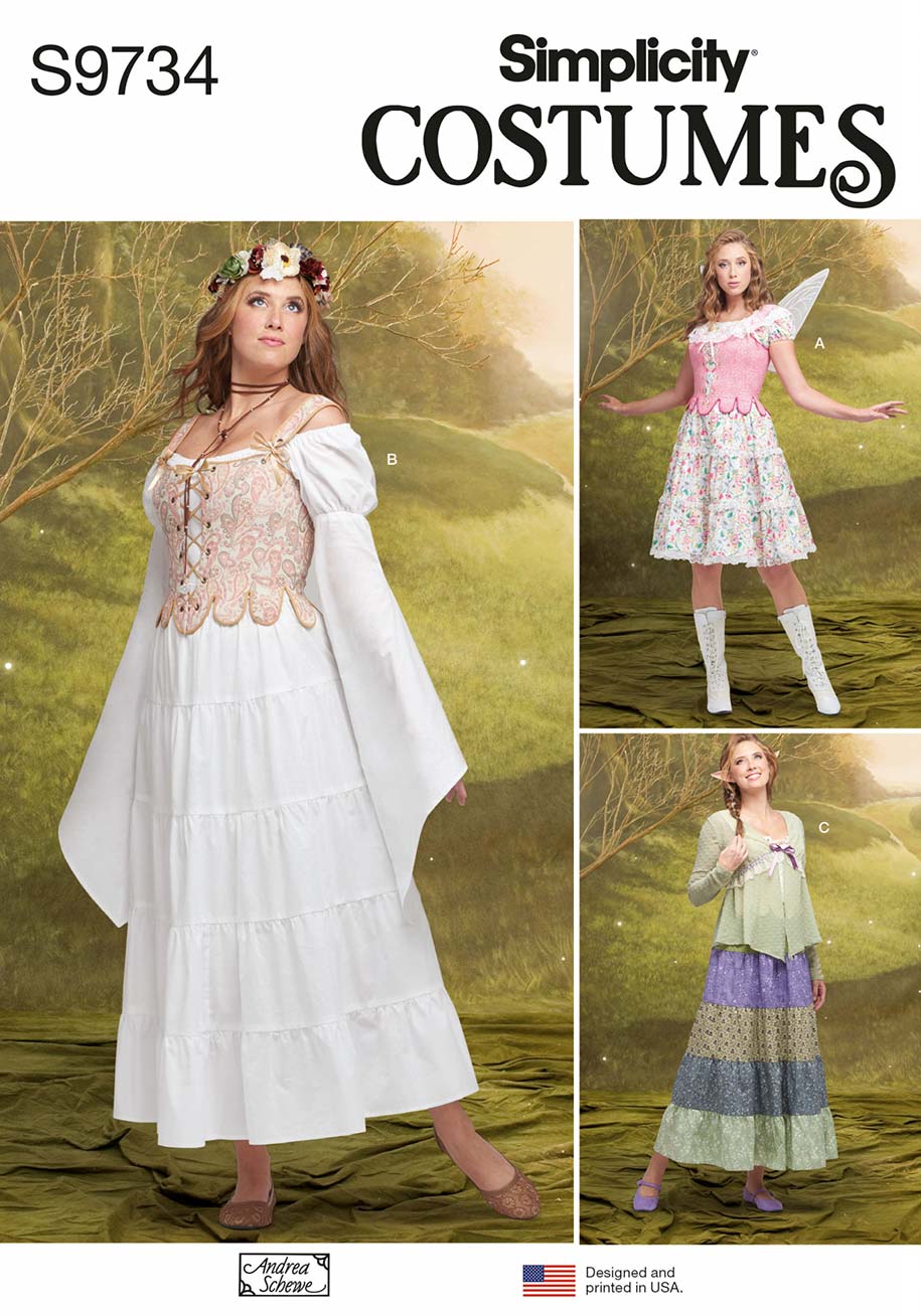 coscraft-9734-damen-kost-m-schnittmuster-corsage-rock-k5 image 1