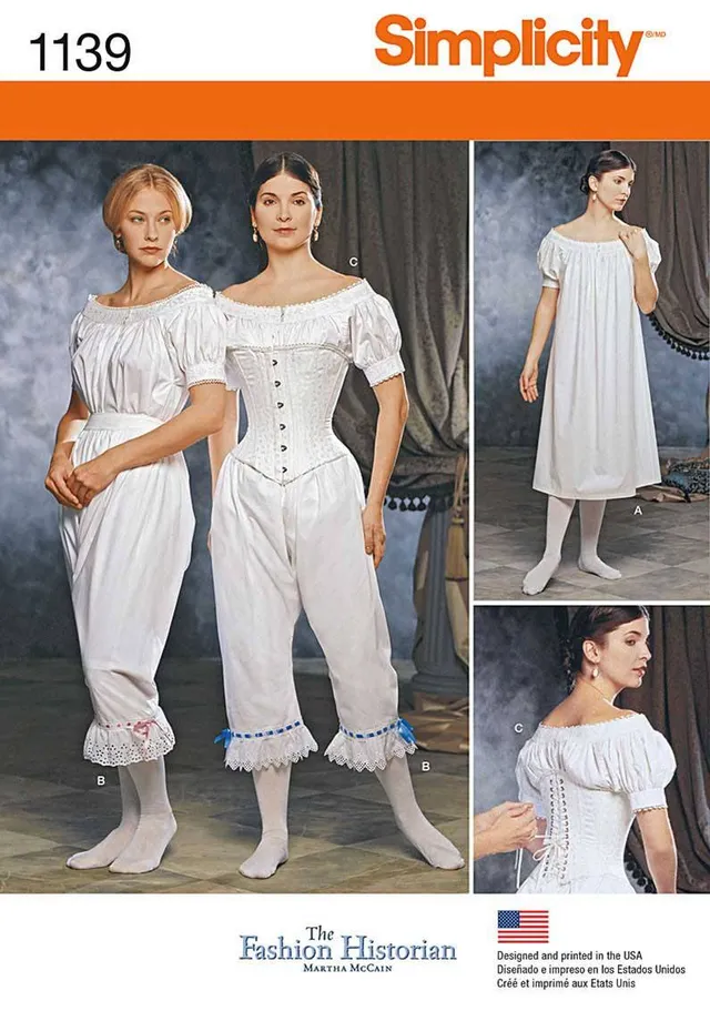 coscraft-1139-civil-war-unterw-sche-schnittmuster-korsett-chemise image 1