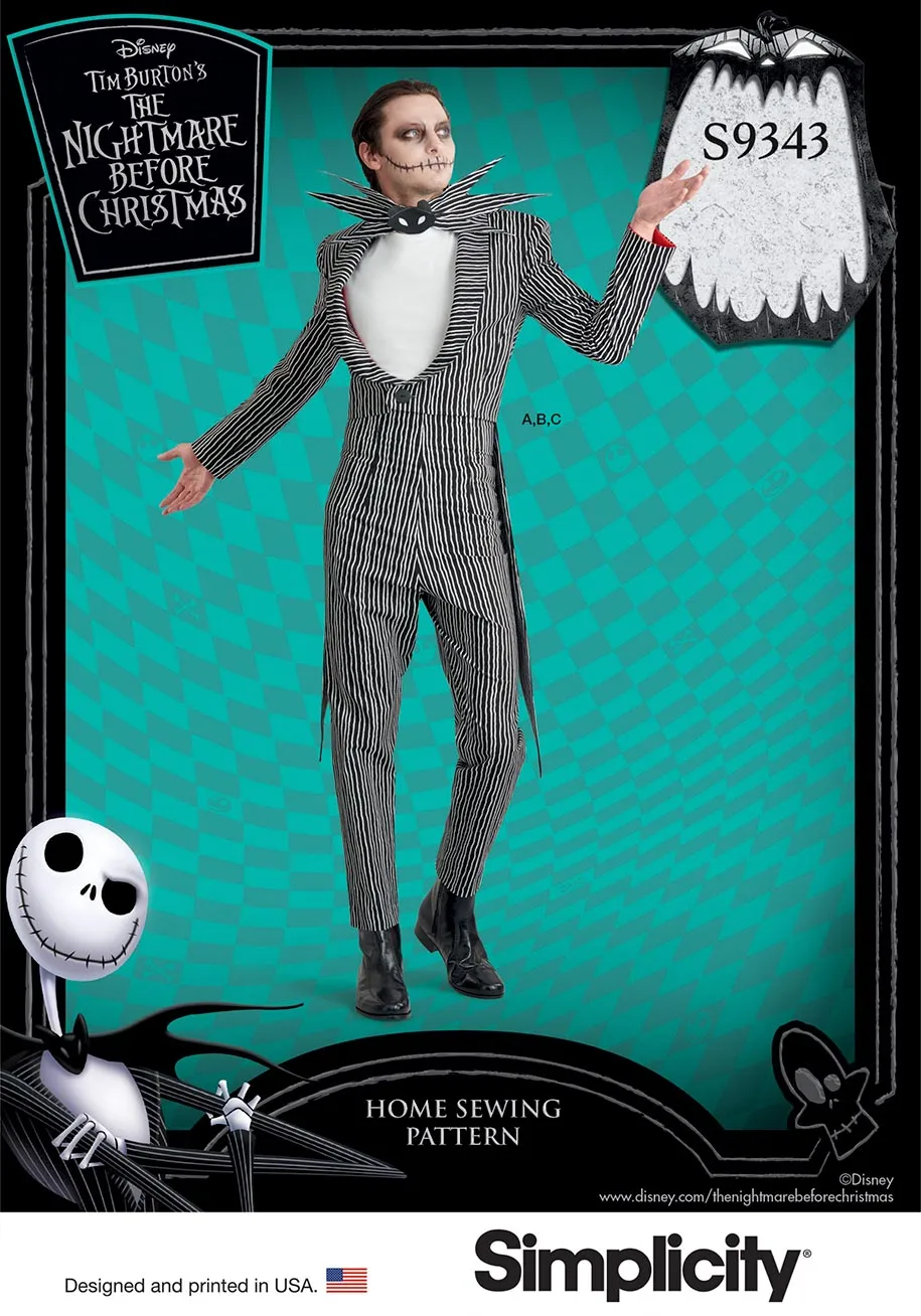 coscraft-9343-jack-skellington-kost-m-schnittmuster-aa-34-42 image 1