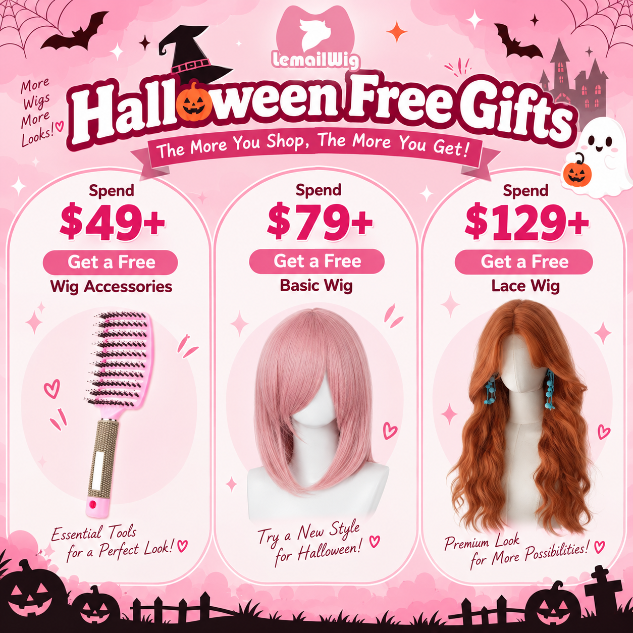 lemailwig-wig-accessories-halloween-gratis-beigabe-set image 1