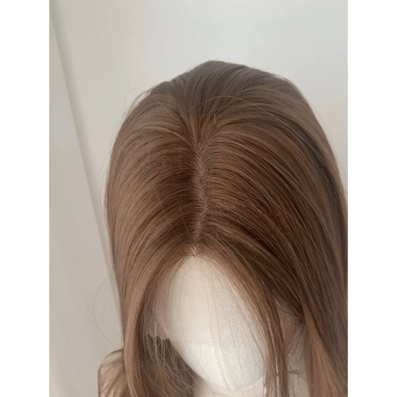 lemailwig-lace-wigs-lange-glatte-front-lace-per-cke-braun-70-cm image 5