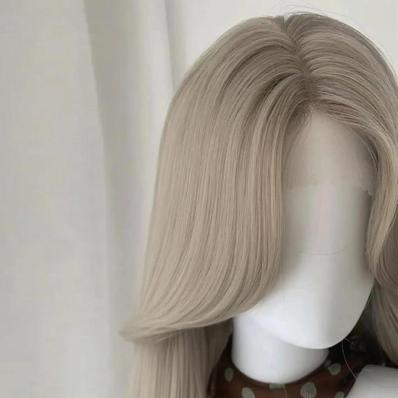 lemailwig-lace-wigs-per-cke-fog-gray-lockig-65-cm image 2