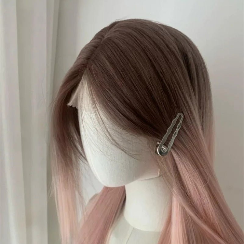 lemailwig-lace-wigs-65cm-braun-rosa-glatte-lace-per-cke image 5