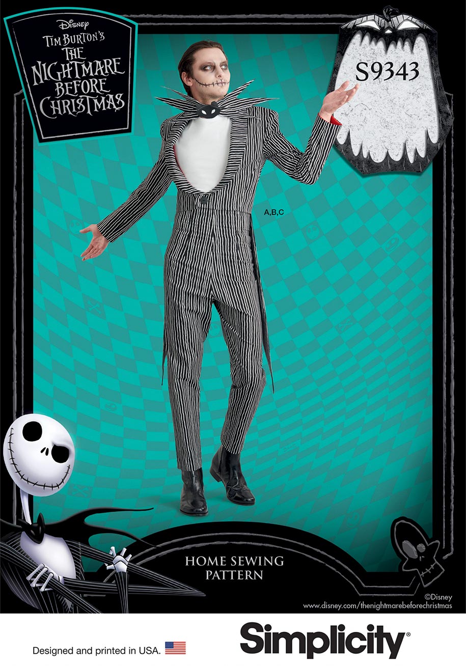 coscraft-9343-jack-skellington-kost-m-schnittmuster-aa-34-42 image 1