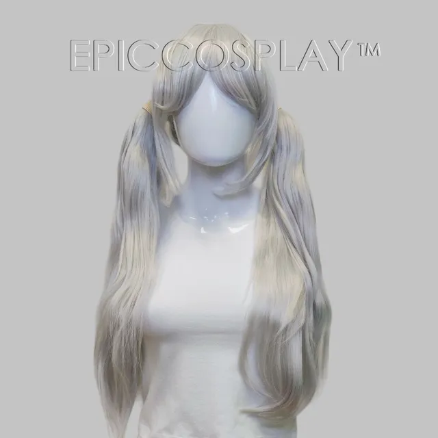 epiccosplaywigs-evangeline-silbergrau-zopf-per-cke-mit-pony image 1
