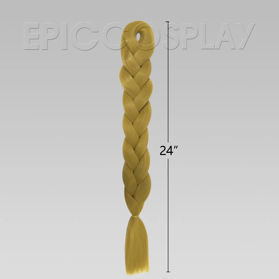 epiccosplaywigs-zopf-extension-caramel-blonde-24-zoll image 1