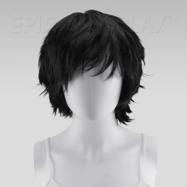epiccosplay-apollo-black-kurze-shaggy-per-cke-33-cm image 1