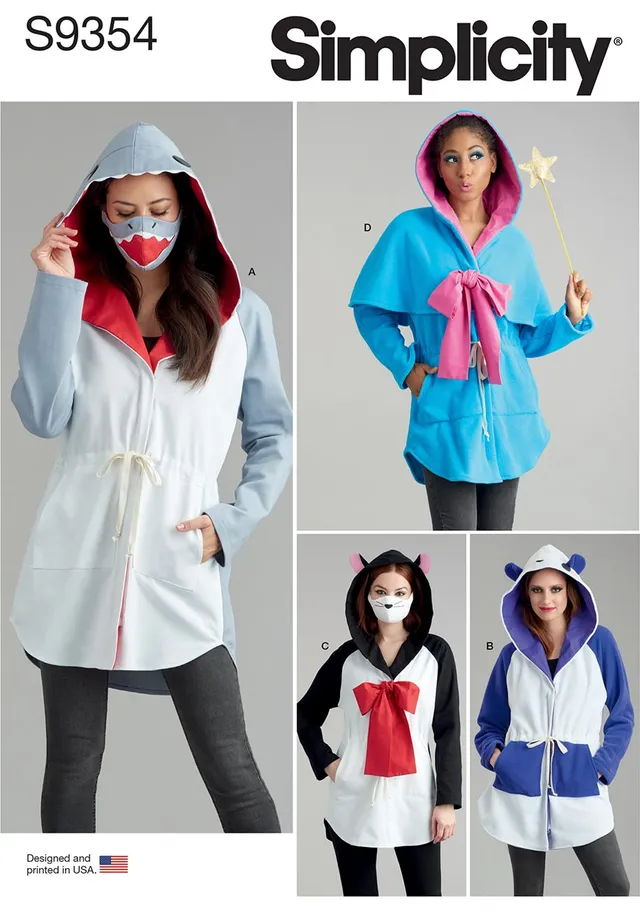 coscraft-9354-anorak-kost-m-schnittmuster-a-mit-masken-hut image 1