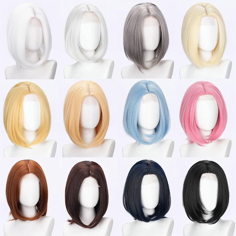 lemailwig-lace-wigs-kurze-cosplay-per-cke-35-cm-black image 1
