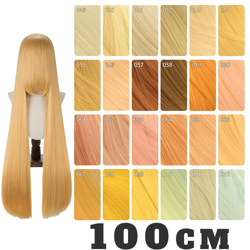 lemailwig-basic-wigs-per-cke-gelb-orange-100-cm-volumin-s image 2
