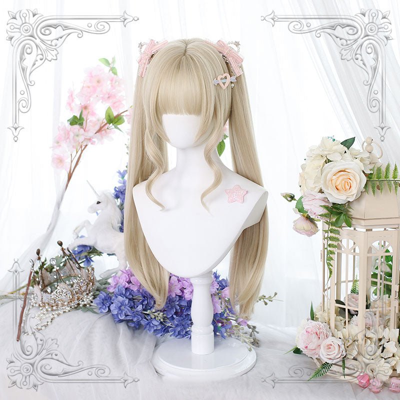 lemailwig-lolita-wigs-blonde-double-tail-zopf-per-cke-55cm image 3