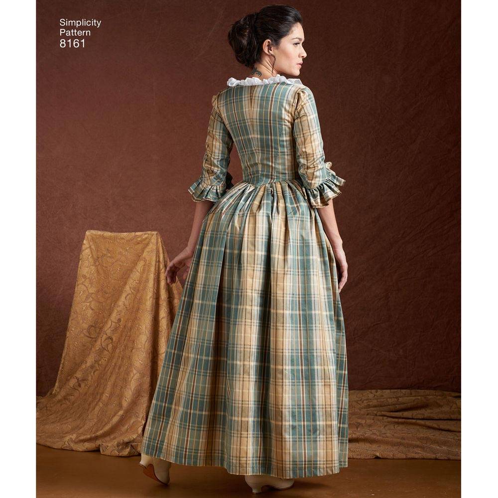 coscraft-8161-18-jahrhundert-kost-m-schnittmuster-damen-h5 image 3