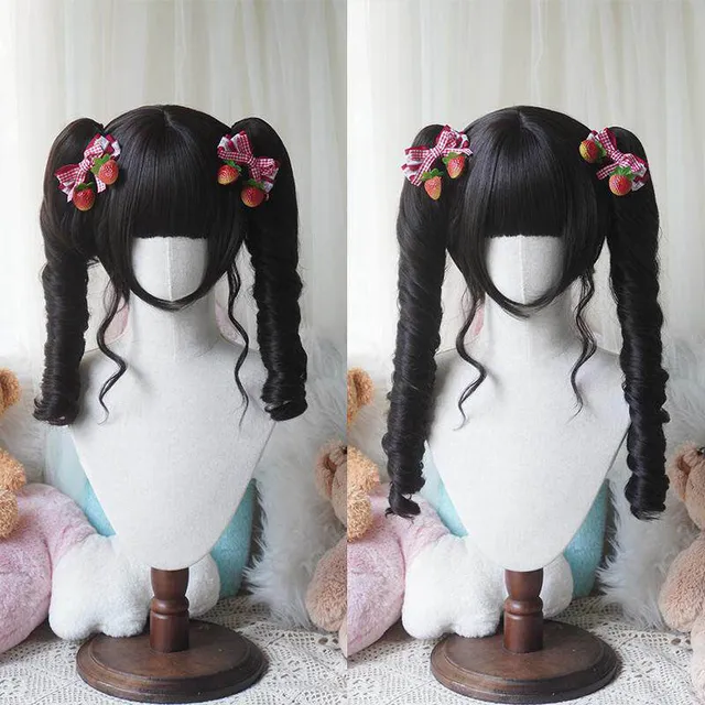 lemailwig-lolita-wigs-per-cke-schwarz-locken-lang-48cm image 1