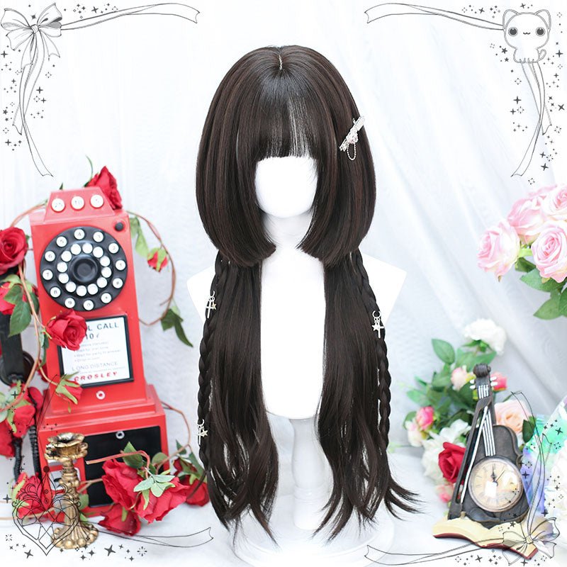 lemailwig-lolita-wigs-cosplay-per-cke-70cm-braun-glatt image 2