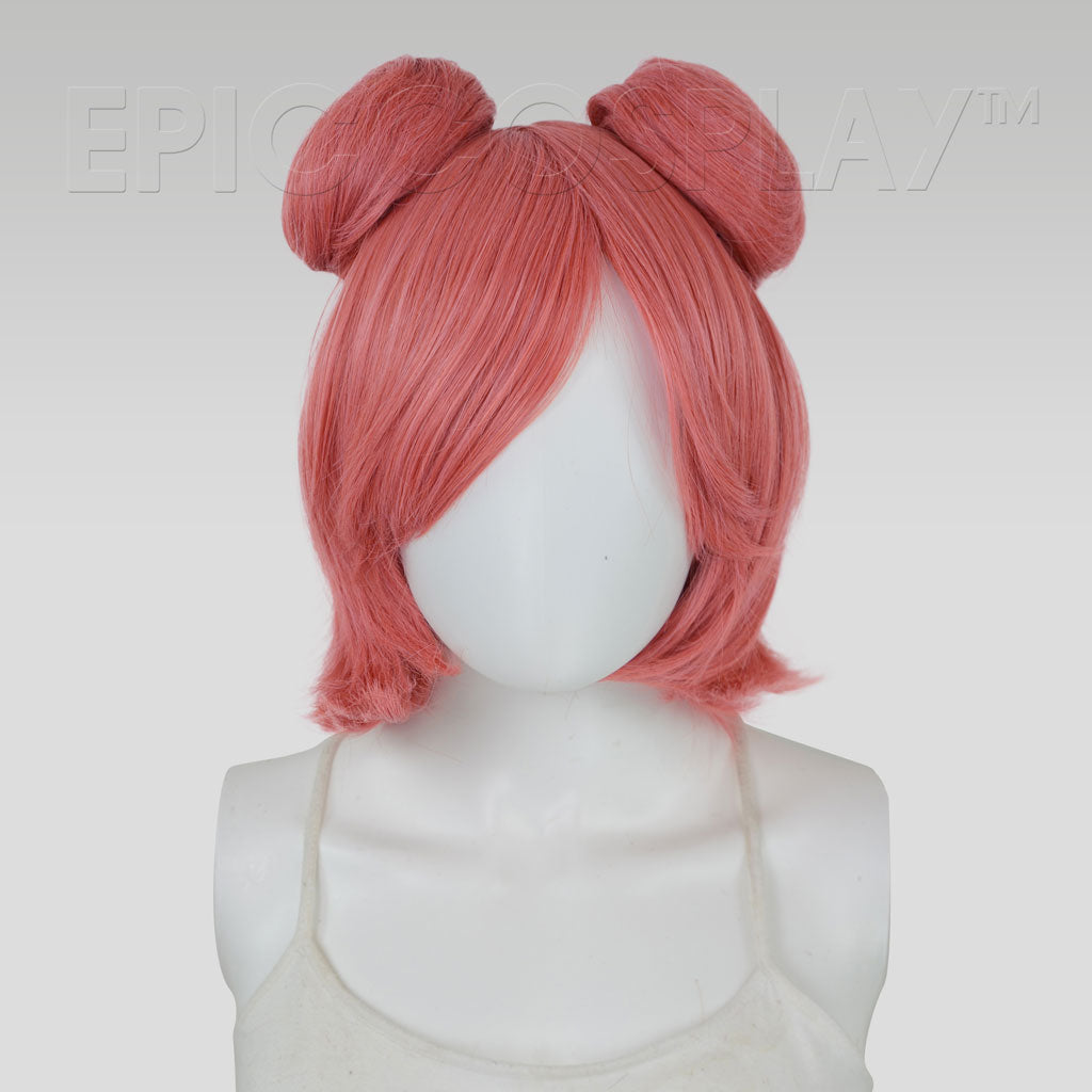 epiccosplay-bun-set-persimmon-pink-per-cke-mit-dutt-set image 1