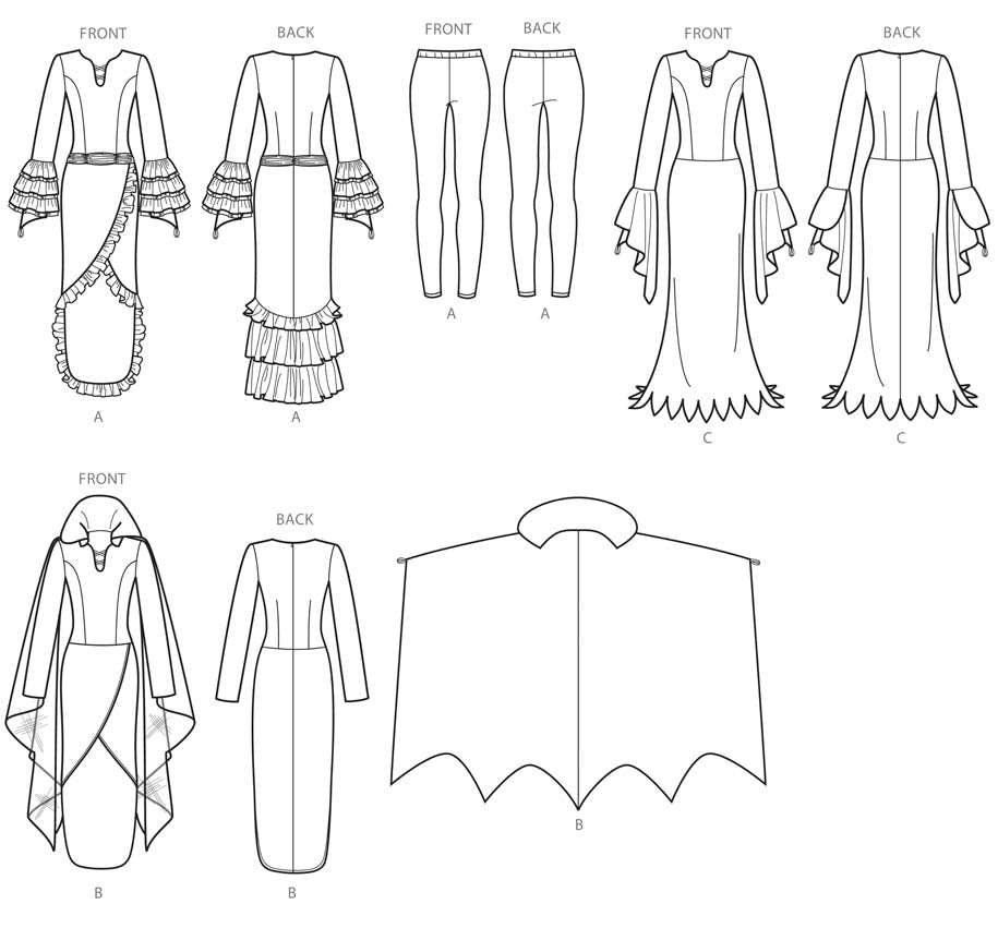 coscraft-8973-damen-halloween-kost-m-schnittmuster-h5 image 8