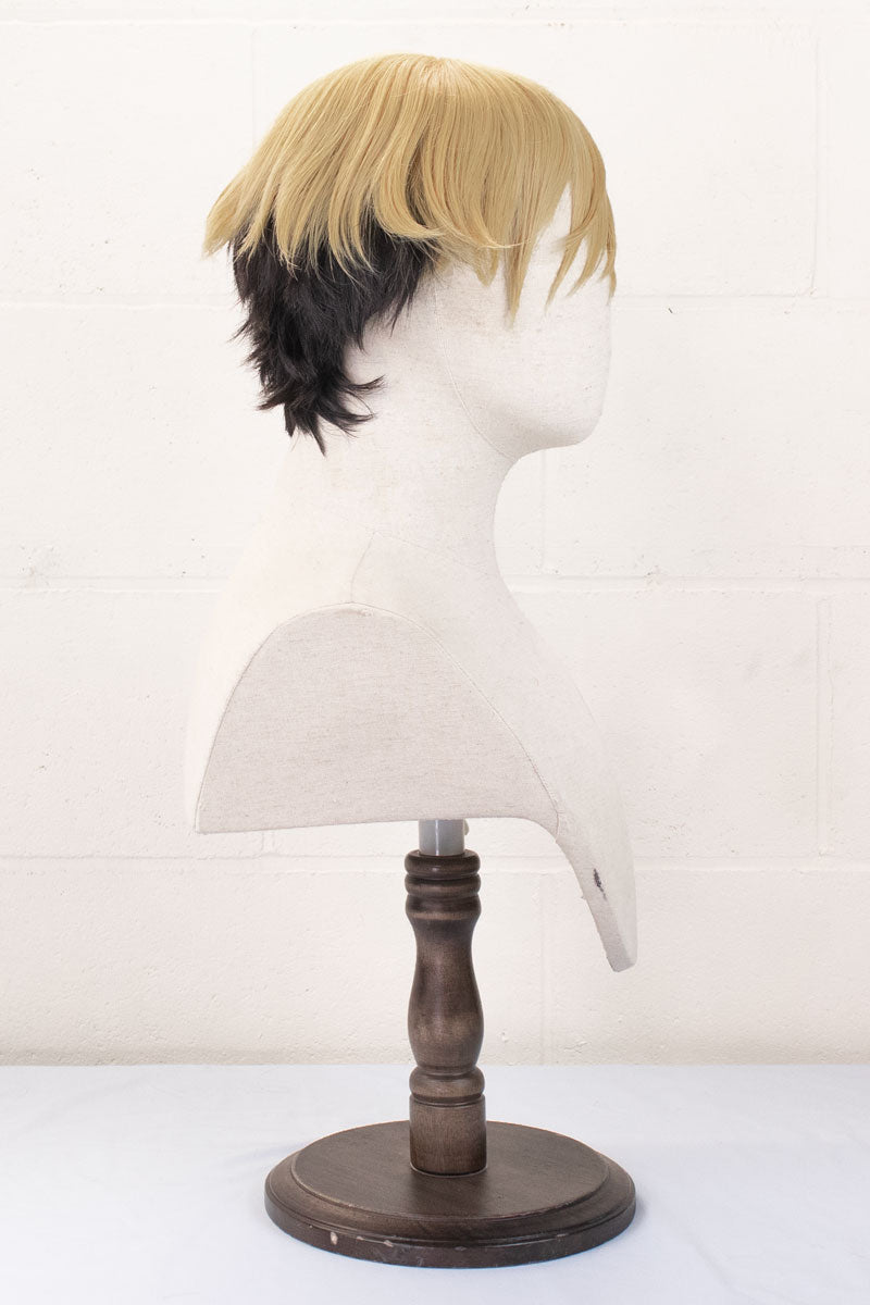 coscraft-frieren-land-cosplay-per-cke-blond-schwarz-33-cm image 3