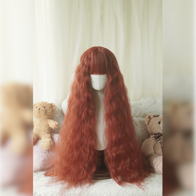 lemailwig-lolita-wigs-wool-curls-per-cke-tiefbraun-80cm image 3