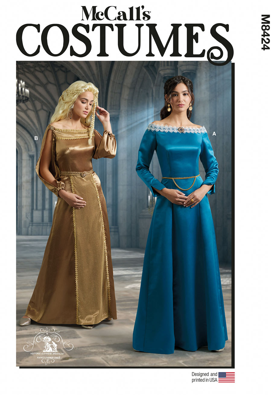 coscraft-sewing-patterns-m8424-schnittmuster-kleid-gr-k5-g-rtel image 1