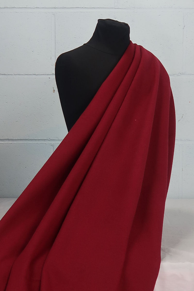 coscraft-fabrics-faux-wool-stoff-burgundy-0-5-m image 2