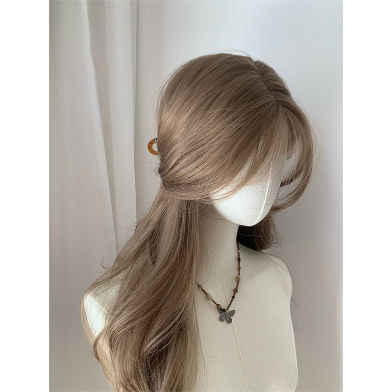 lemailwig-lace-wigs-per-cke-braun-lockig-65cm-lace-front image 2