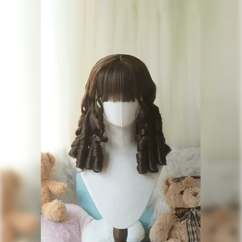 lemailwig-lolita-wigs-40cm-rosa-kurze-locken-per-cke-pony image 7