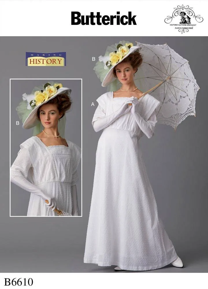 coscraft-b6610-damen-kost-m-schnittmuster-kleid-hut-a5 image 1