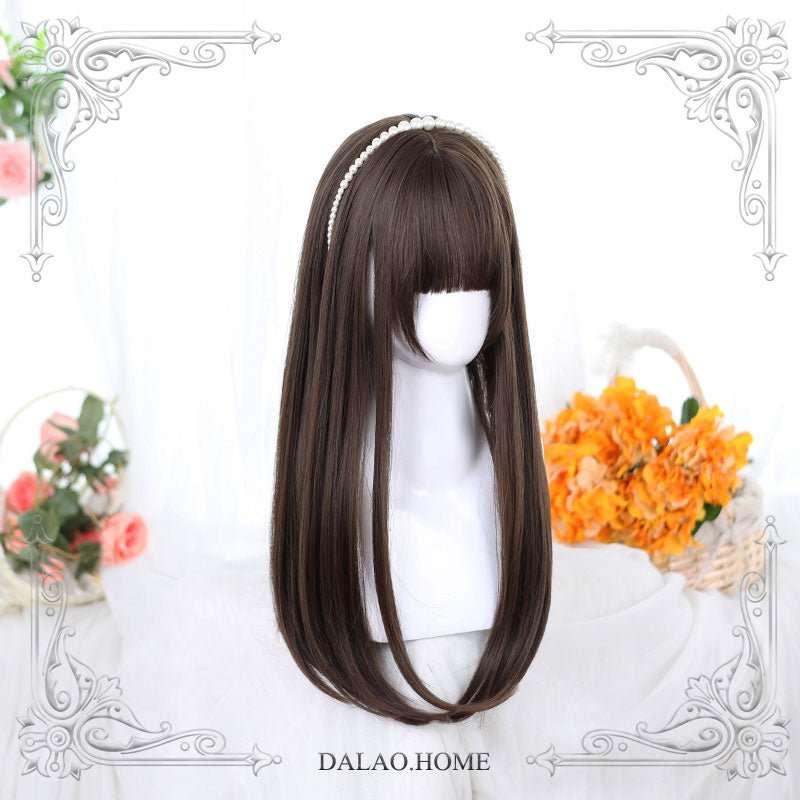 lemailwig-lolita-wigs-lange-glatte-per-cke-braun-schwarz-60-cm image 3